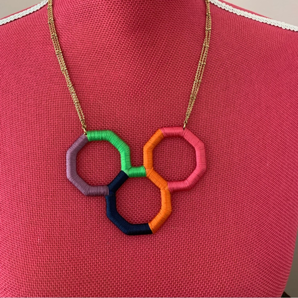 Trina Turk Hexagon Multicolor Necklace